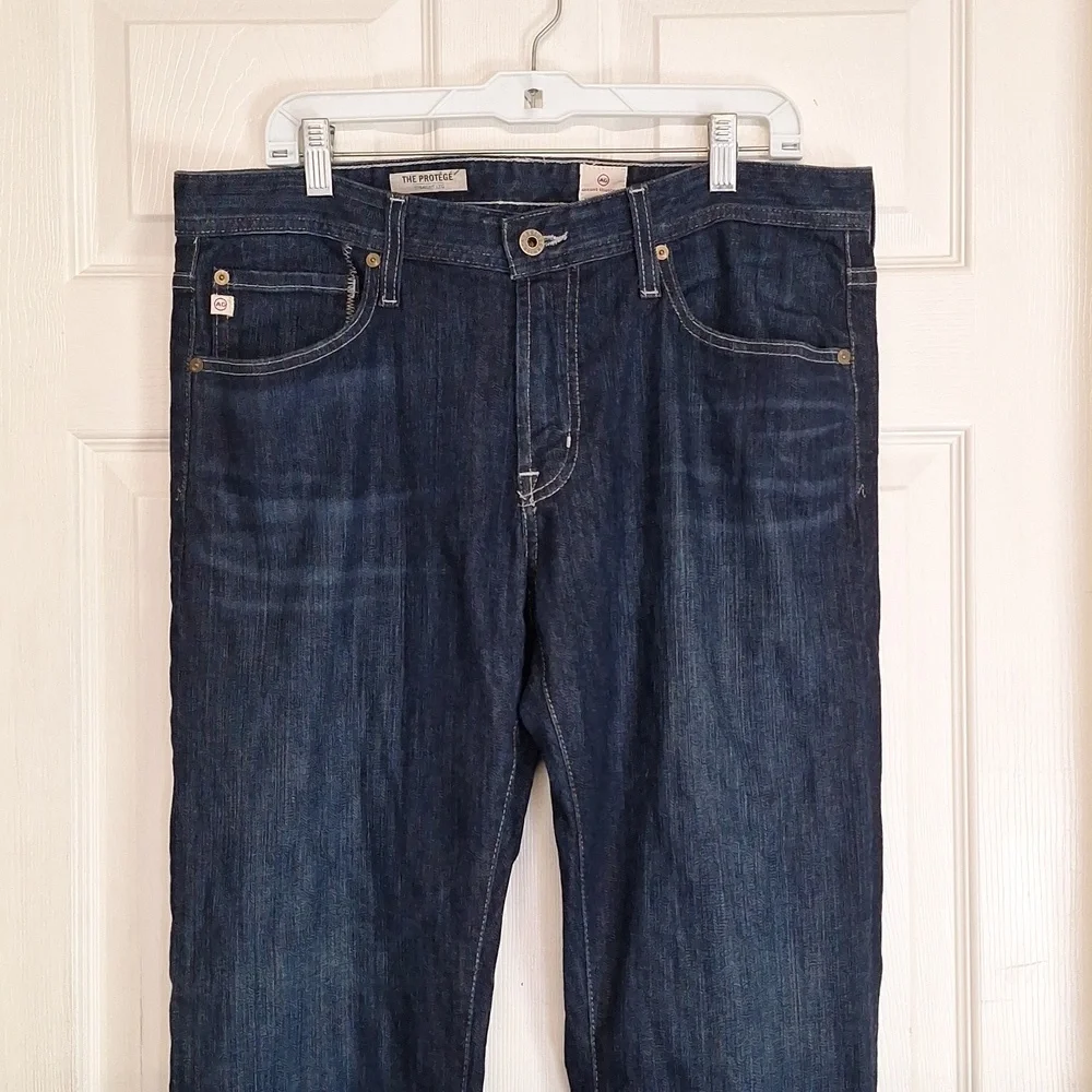 AG Adriano Goldschmied The Protege Straight Leg 33x34 Men's Blue Jeans - Picture 2 of 9